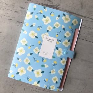 Expanding File Folder, 8 Pockets - A4 Floral Print